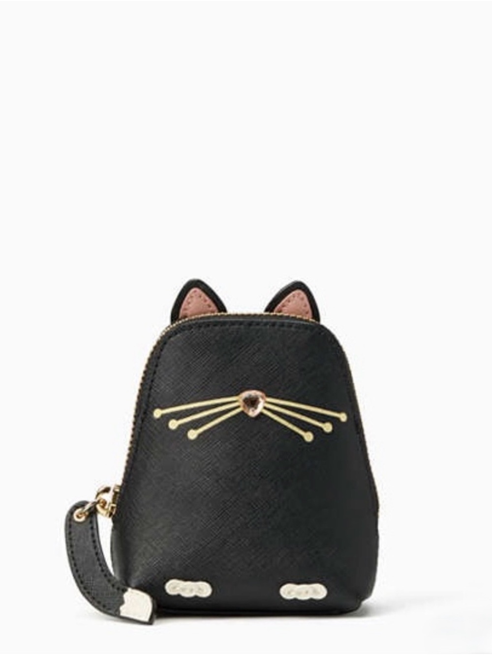 Kate Spade NY Jazz Thing Up cat coin purse